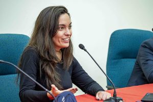 Jornadas de Colegios Mayores 2022 - Marta García Aller en su taller sobre metatendencias tecnológicas