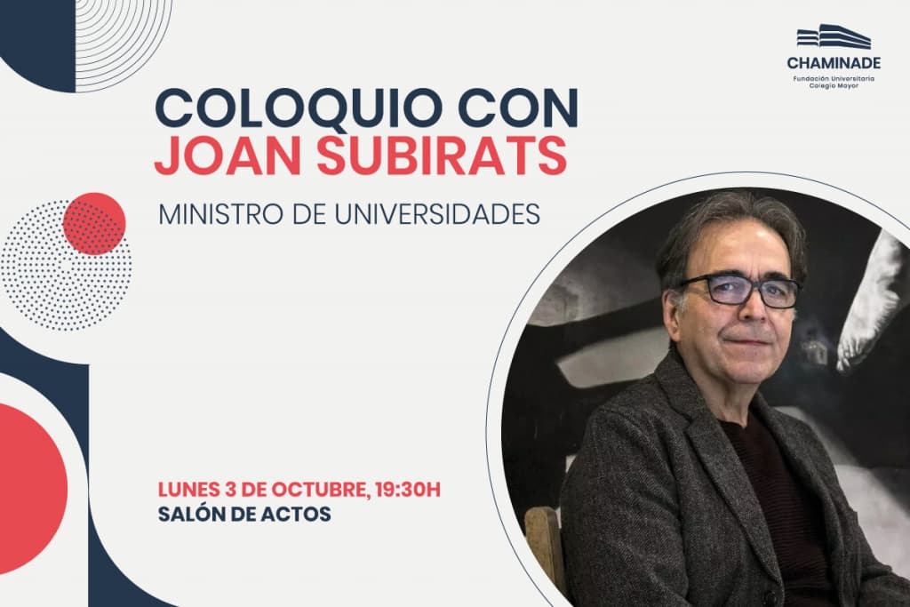 Coloquio con Joan Subirats - Ministro de Universidades