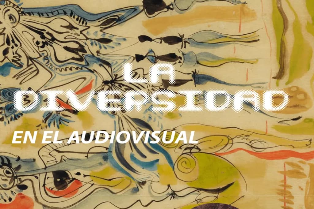 Cartel del coloquio "Diversidad en el audiovisual"